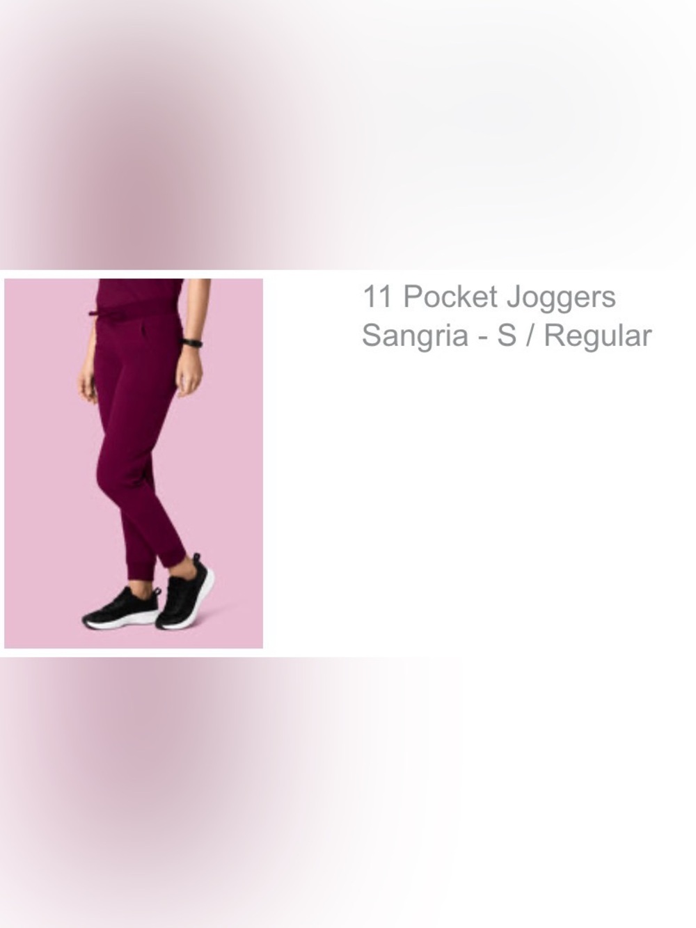 11 Pocket Joggers in Sangria - Women's Scrub Pants